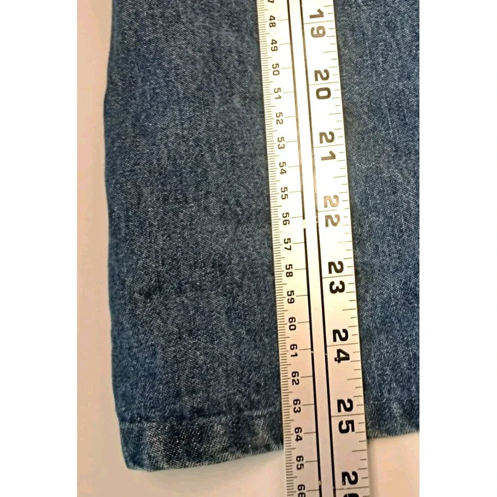 Girl's 6X JUST FRIENDS Denim Blue Jean‎ Dress Jumper Classic Embroidered Cotton